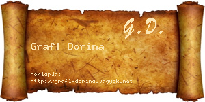 Grafl Dorina névjegykártya